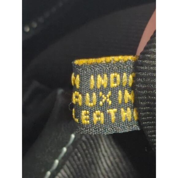 Overland Leather & Cowhide Crossbody Saddle Bag Black/White Boho Western - Picture 3 of 14